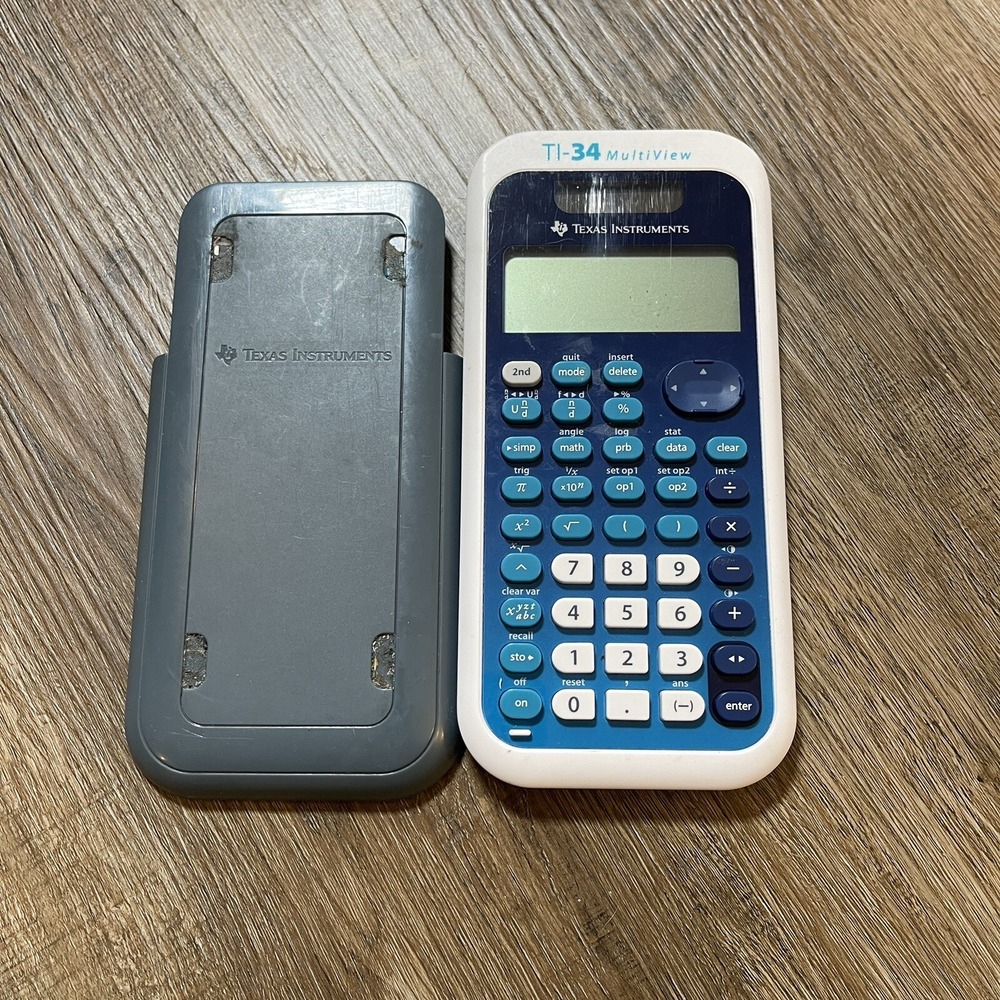 Texas‎ Instruments TI-34 MultiView Solar Scientific Calculator Slide Case